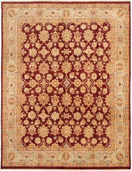 Pakistani Peshawar Oushak 8'0" x 10'4" Hand-knotted Wool Rug 