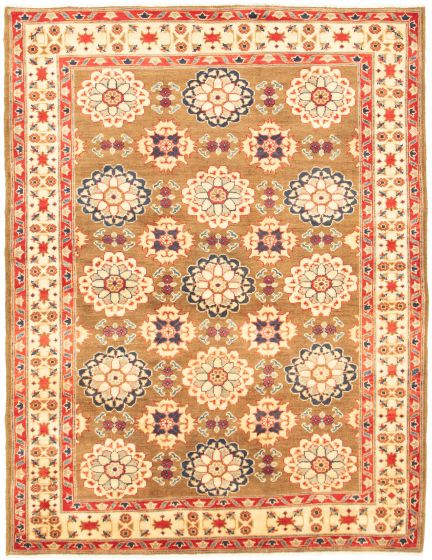 Afghan Finest Ghazni 5'1" x 6'9" Hand-knotted Wool Rug 