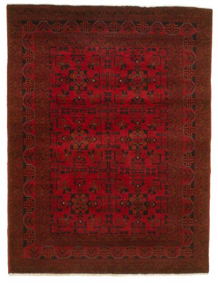 Afghan Finest Khal Mohammadi 4'10" x 6'7" Hand-knotted Wool Rug 