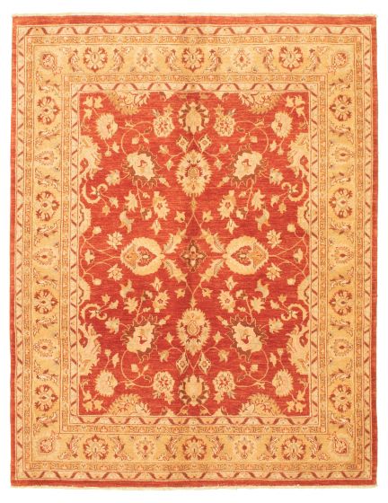 Afghan Chobi Finest 6'6" x 8'4" Hand-knotted Wool Rug 