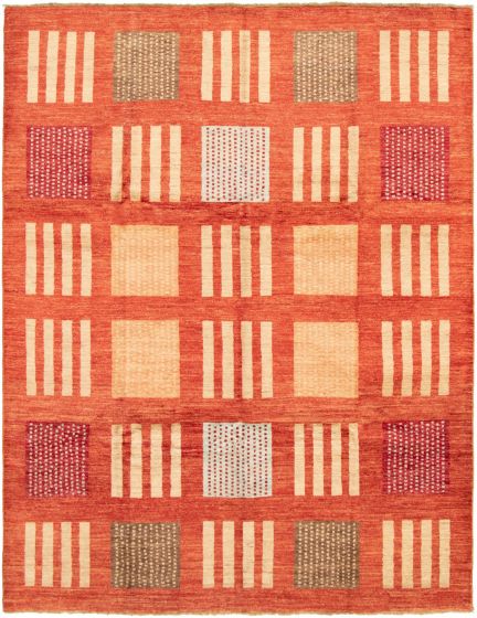 Pakistani Peshawar Ziegler 8'2" x 10'8" Hand-knotted Wool Rug 