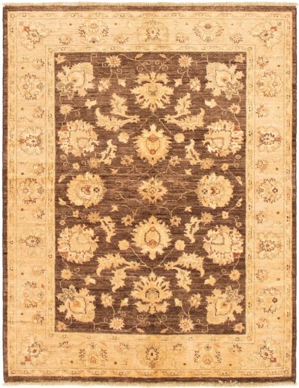 Afghan Chobi Finest 4'10" x 6'7" Hand-knotted Wool Rug 