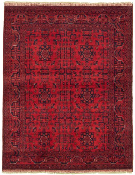 Afghan Finest Khal Mohammadi 5'0" x 6'5" Hand-knotted Wool Rug 
