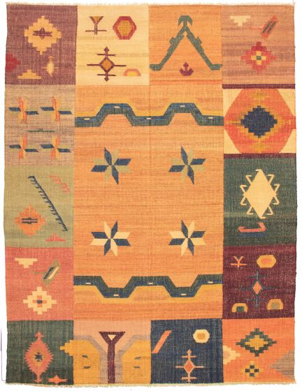 Turkish Sundance 10'0" x 13'3" Flat-Weave Wool Kilim 