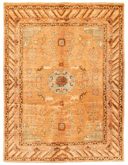 Afghan Chobi Finest 4'9" x 6'2" Hand-knotted Wool Rug 