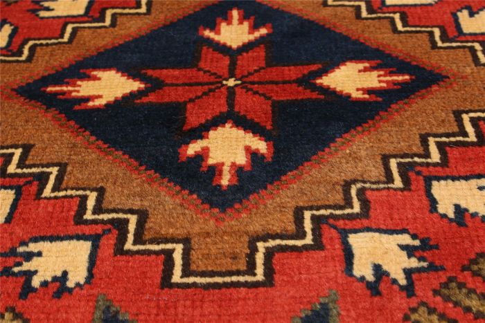 Afghan Finest Kargahi 2'9" x 9'8" Hand-knotted Wool Rug 