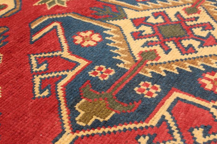Afghan Finest Kargahi 2'11" x 9'8" Hand-knotted Wool Rug 