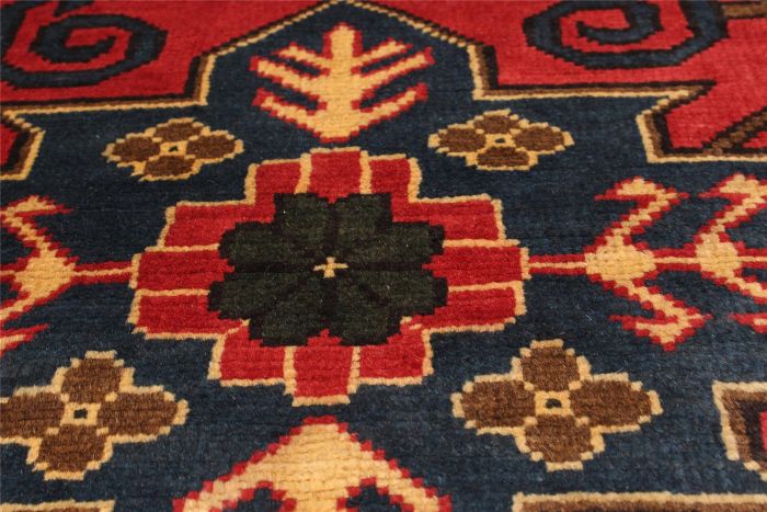 Afghan Finest Kargahi 2'10" x 9'6" Hand-knotted Wool Rug 