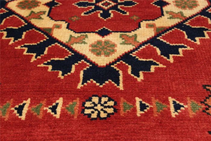 Afghan Finest Kargahi 2'11" x 10'2" Hand-knotted Wool Rug 