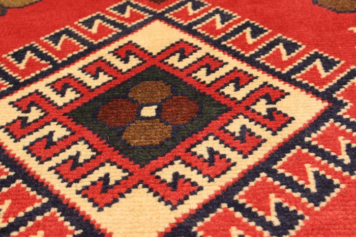 Afghan Finest Kargahi 2'10" x 9'11" Hand-knotted Wool Rug 