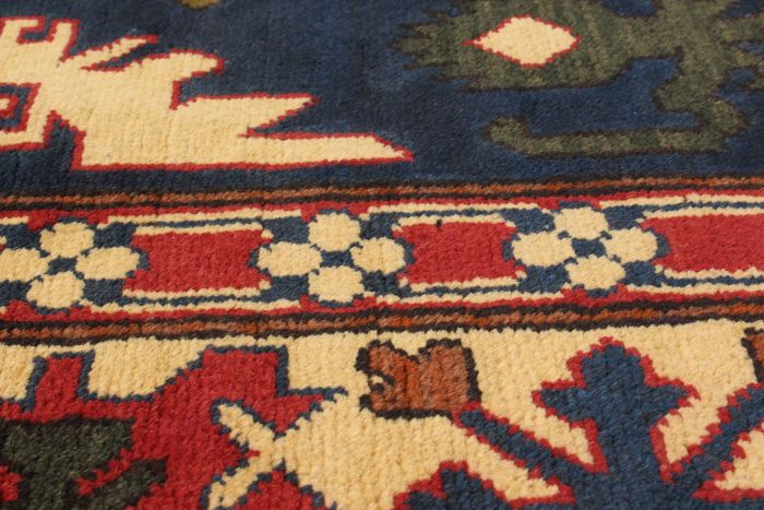 Afghan Finest Kargahi 6'8" x 9'9" Hand-knotted Wool Rug 
