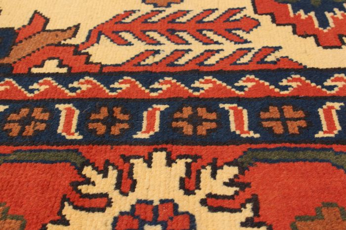 Afghan Finest Kargahi 6'11" x 9'8" Hand-knotted Wool Rug 