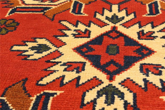 Afghan Finest Kargahi 2'9" x 9'10" Hand-knotted Wool Rug 