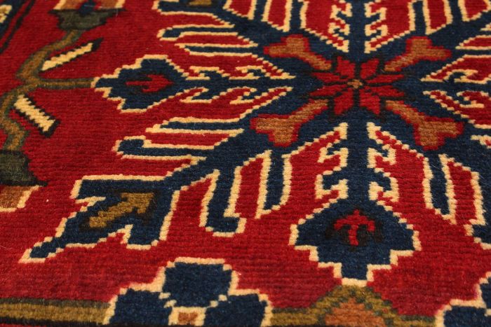 Afghan Finest Kargahi 2'10" x 9'8" Hand-knotted Wool Rug 