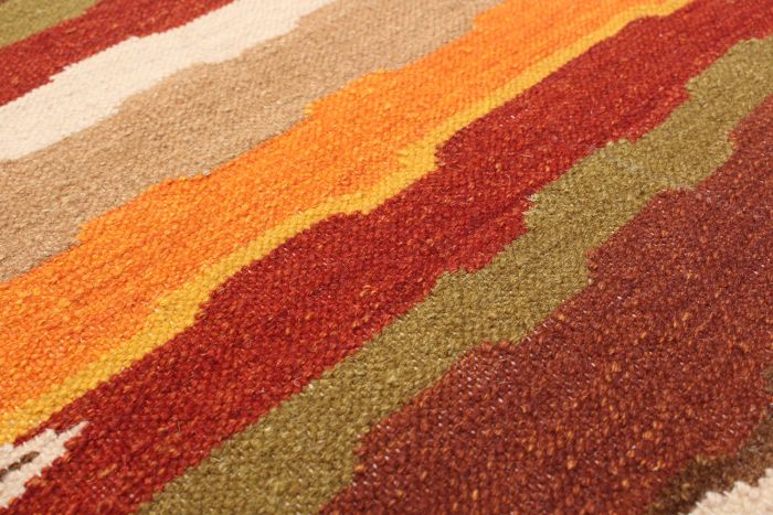 Turkish Ankara FW 6'3" x 9'3" Flat-Weave Wool Kilim 