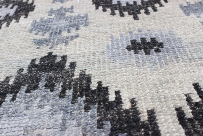 Tapis jules oushak 4'9" x 7'9" en soie artificielle
