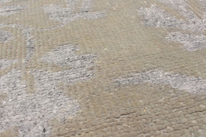 Indian La Seda 4'9" x 7'9" Hand-knotted Silk, Wool Rug 