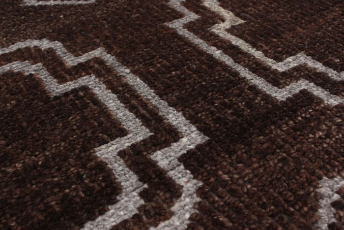 Indian La Seda 5'0" x 7'11" Hand-knotted Silk, Wool Rug 