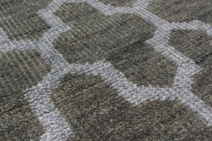 Indian La Seda 5'0" x 8'0" Hand-knotted Silk, Wool Rug 