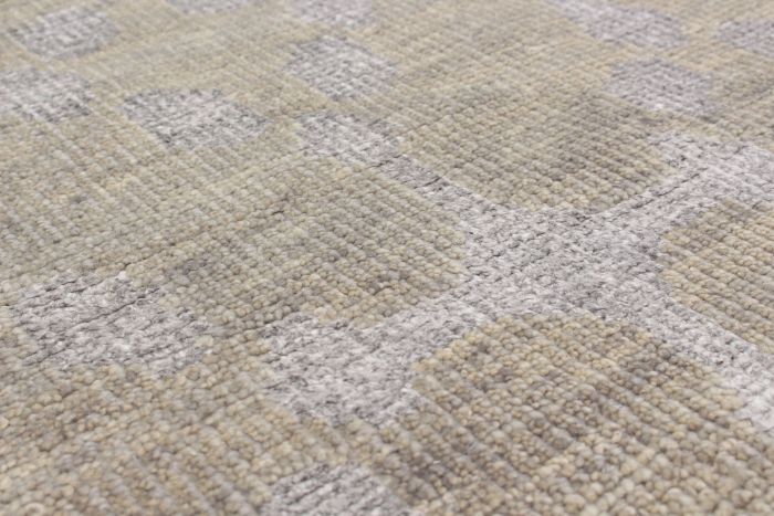 Indian La Seda 5'0" x 8'0" Hand-knotted Silk, Wool Rug 