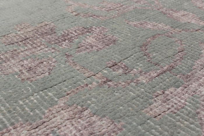 Indian La Seda 5'4" x 8'0" Hand-knotted Silk, Wool Rug 