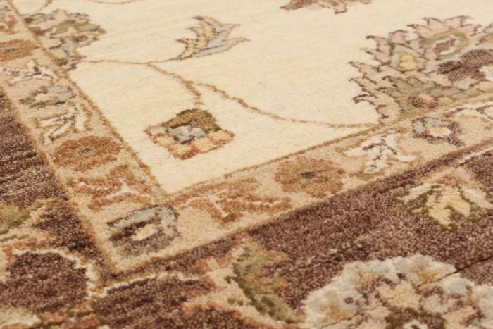Indian Chobi Twisted 6'8" x 10'0" Hand-knotted Wool Rug 