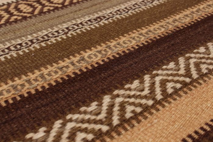 Turkish Ankara FW 4'11" x 8'1" Flat-Weave Wool Kilim 
