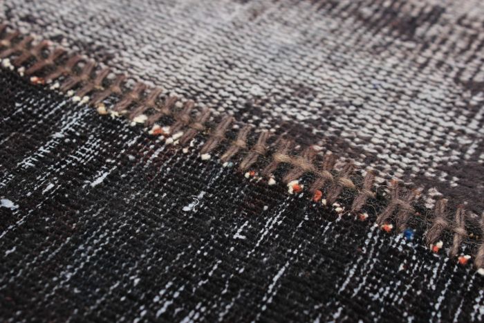Tapis vif et coloré patchwork 6'7" x 9'9" en laine