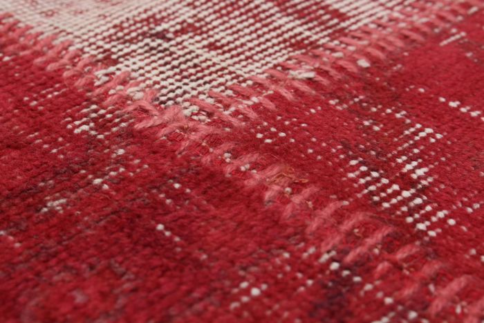 Turkish Color Transition Patchwork 5'8" x 8'2" Hand-knotted Wool Rug 