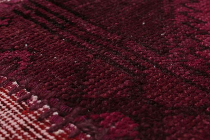 Turkish Color Transition Patchwork 5'1" x 6'8" Hand-knotted Wool Rug 