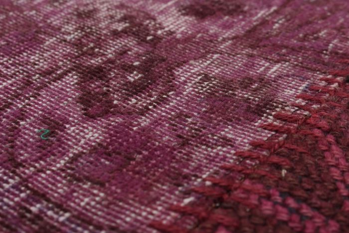 Turkish Color Transition Patchwork 6'9" x 10'2" Hand-knotted Wool Rug 