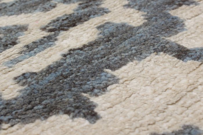 Tapis la seda 4'10" x 7'8" en soie artificielle & laine
