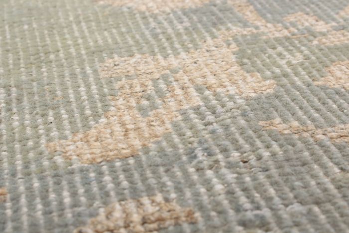 Indian La Seda 4'10" x 7'9" Hand-knotted Silk, Wool Rug 