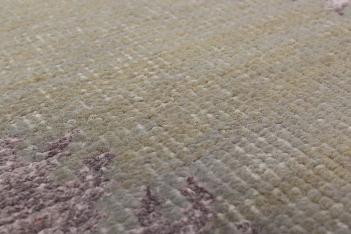 Indian La Seda 4'10" x 7'10" Hand-knotted Silk, Wool Rug 