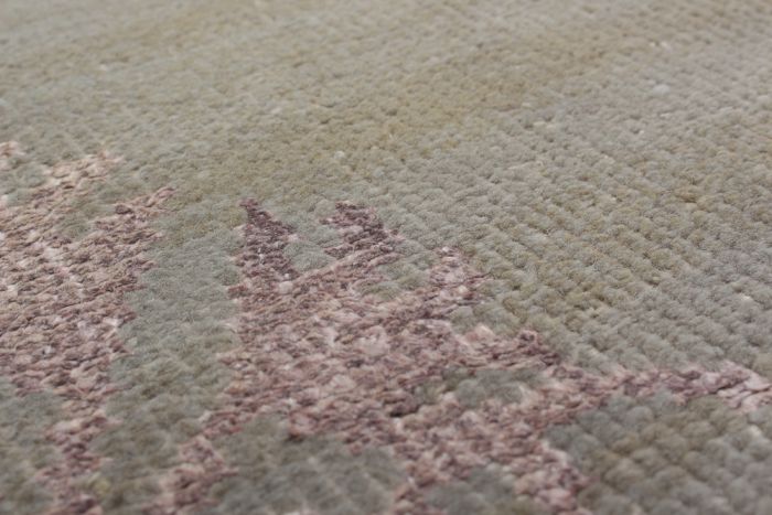 Indian La Seda 4'11" x 7'6" Hand-knotted Silk, Wool Rug 