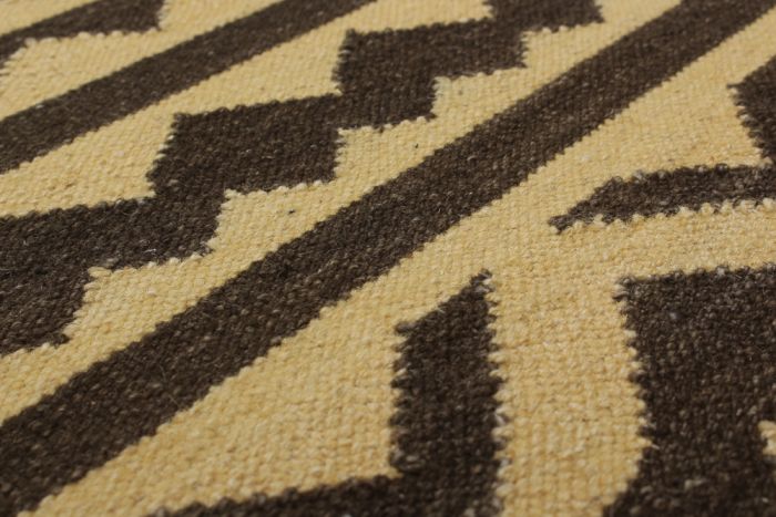 Turkish Izmir FW 5'2" x 8'3" Flat-Weave Wool Kilim 
