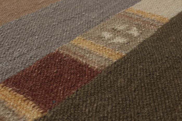 Turkish Izmir FW 5'2" x 8'0" Flat-Weave Wool Kilim 