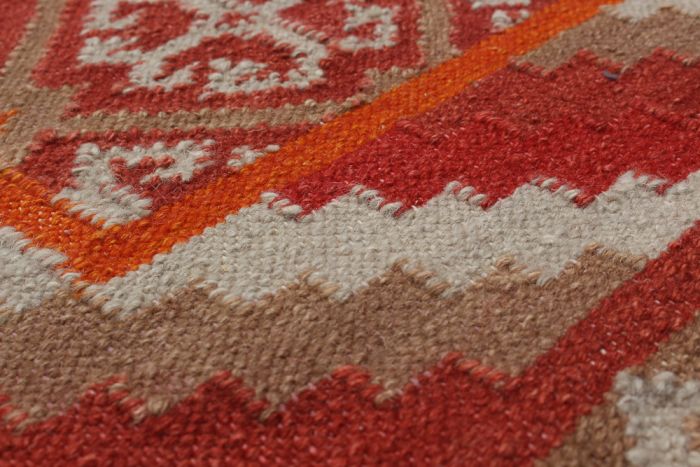 Turkish Izmir FW 5'3" x 8'0" Flat-Weave Wool Kilim 