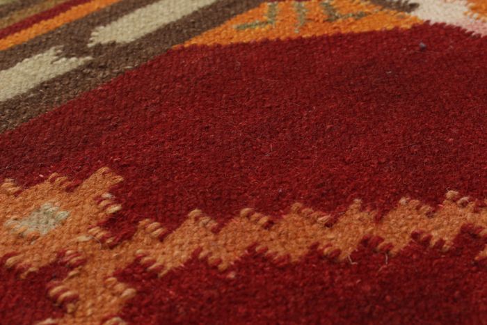 Turkish Izmir FW 4'8" x 6'4" Flat-Weave Wool Kilim 