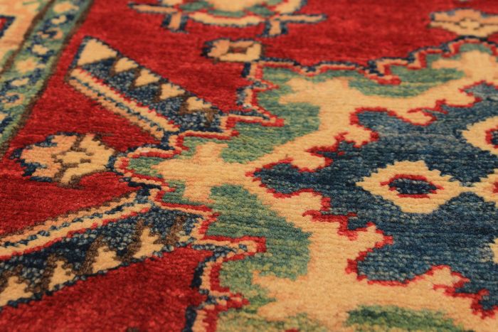 Afghan Finest Ghazni 2'7" x 9'6" Hand-knotted Wool Rug 