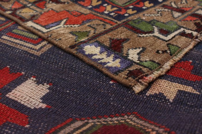 Persian Style 3'10" x 9'2" Hand-knotted Wool Rug 