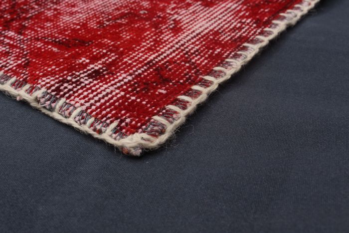 Turkish Color Transition Patchwork 6'7" x 10'0" Hand-knotted Wool Rug 