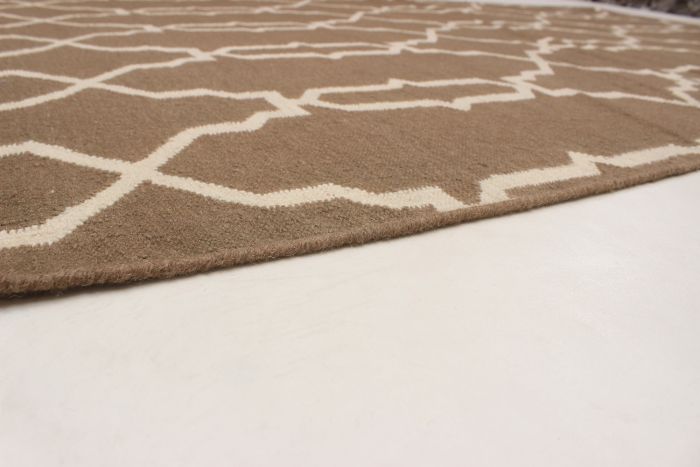 Turkish Ankara FW 4'11" x 7'10" Flat-Weave Wool Kilim 