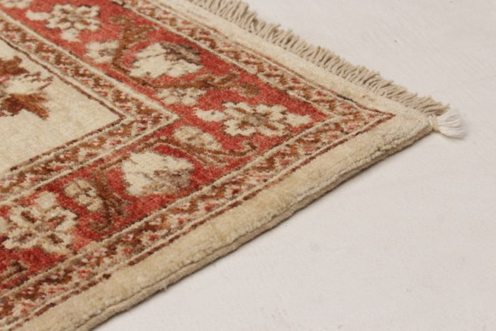 Afghan Chobi Finest 3'2" x 4'10" Hand-knotted Wool Rug 