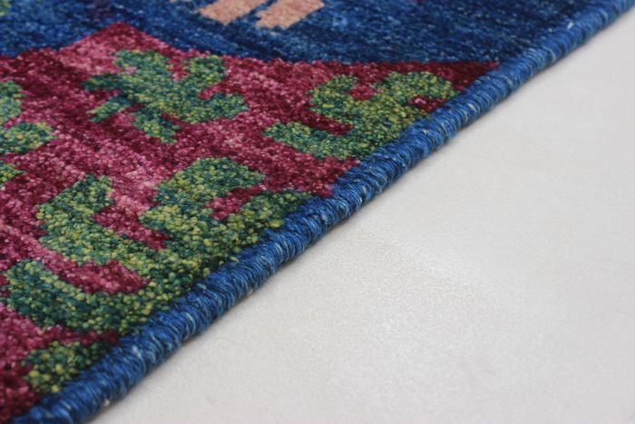 Indian Shalimar 6'2" x 8'9" Hand-knotted Wool Rug 