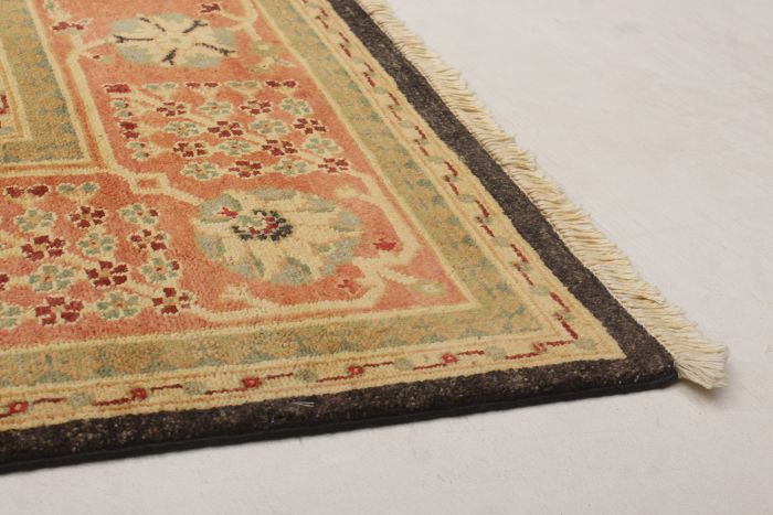 Indian Chobi Twisted 6'4" x 9'1" Hand-knotted Wool Rug 