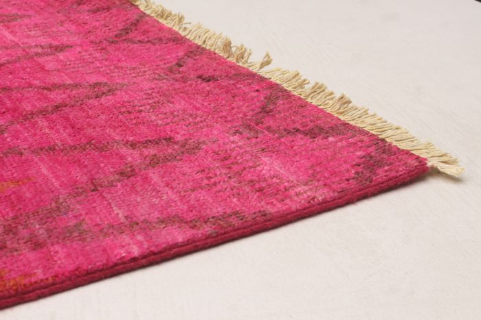 Indian Vibrance 4'0" x 6'2" Hand-knotted Wool Rug 
