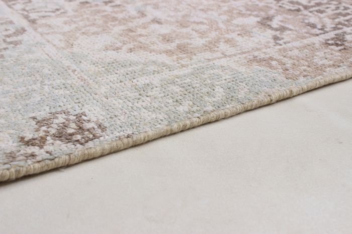 Indian Jules Oushak 4'10" x 7'10" Hand-knotted Silk Rug 