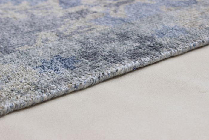 Indian Jules Oushak 5'1" x 8'0" Hand-knotted Silk Rug 