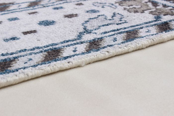 Indian Jules Oushak 5'0" x 8'3" Hand-knotted Silk Rug 